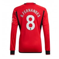 Manchester United Bruno Fernandes #8 Hemmatröja 2023-24 Långa ärmar